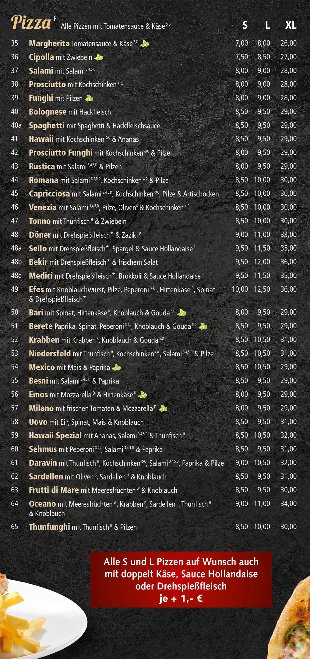 Speisekarte – Seite 3