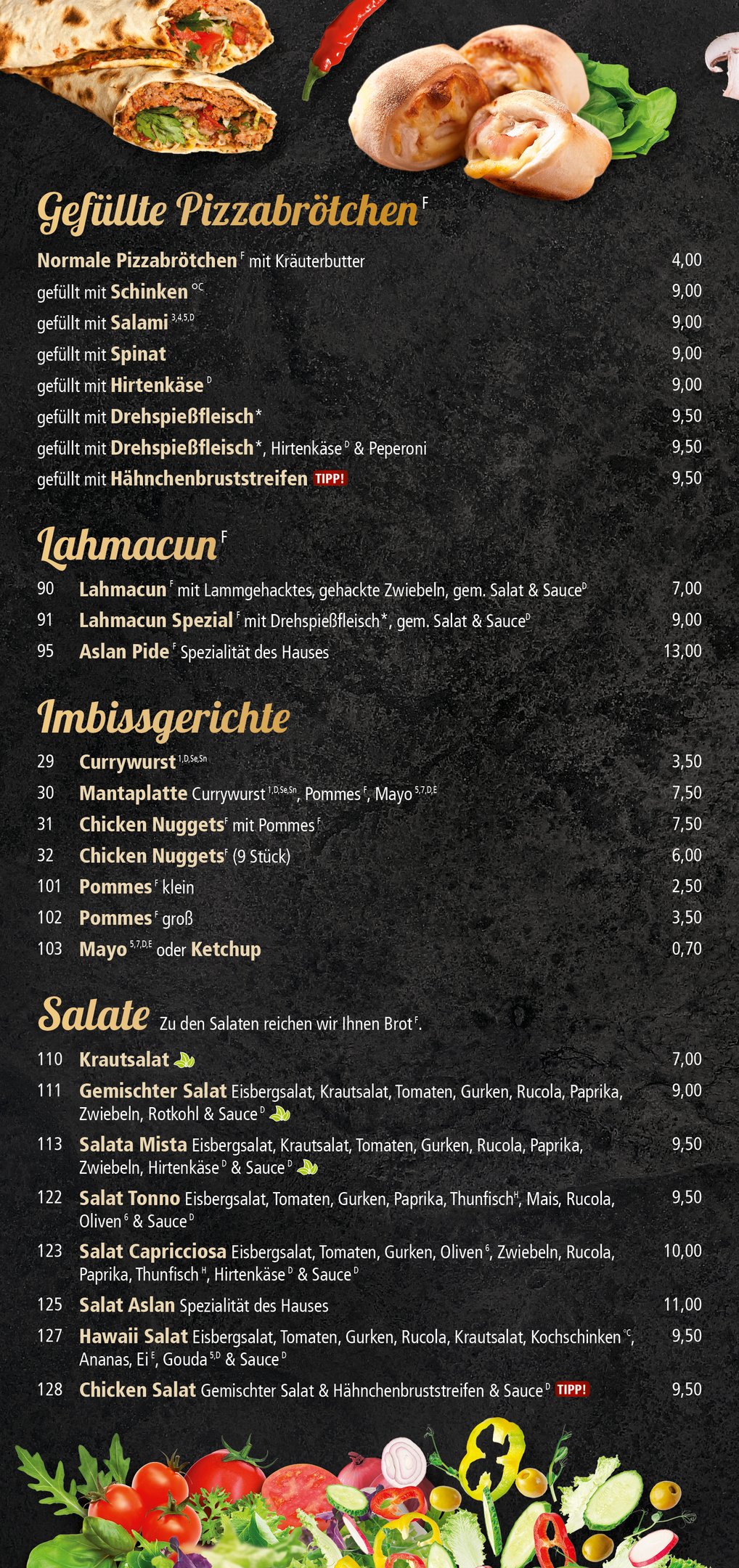 Speisekarte – Seite 5